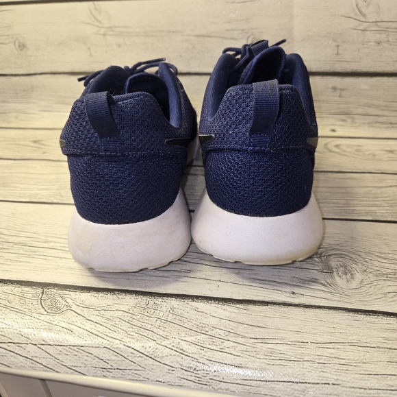 Nike Roshe One Shoes Lace Up 511811-405 Logo Midnight Navy White Size 10 Mens main image 4